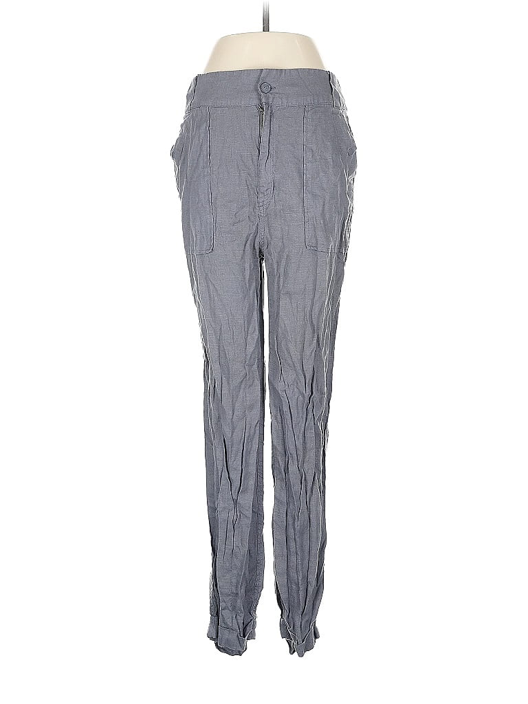 Pre-owned Tahari Linen Pants In Gray