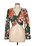 Marissa Webb Collective 100% Polyester Green Long Sleeve Blouse Size 10 - photo 1