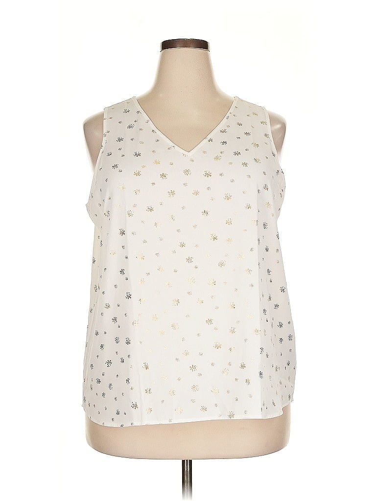 Pre-owned Apt. 9 Sleeveless T-shirt In White
