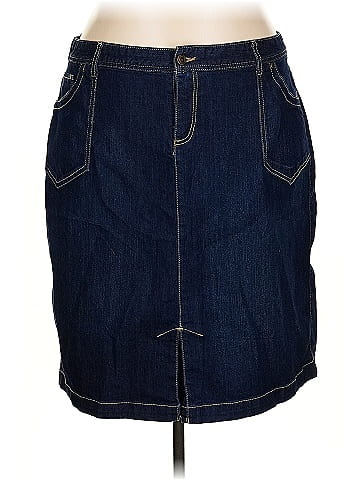 Cj Banks Denim Skirt (view 1)