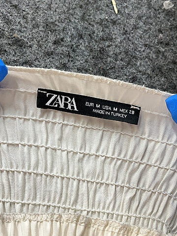 Zara Ivory Cocktail Dress Size M
