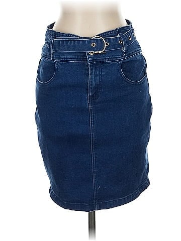 Bebe Denim Skirt (view 1)
