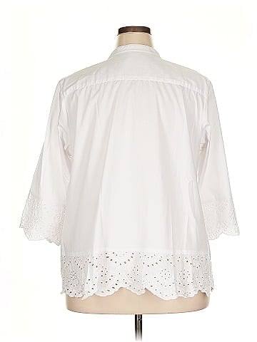Bob Mackie 3/4 Sleeve Button-Down Shirt (view 2)