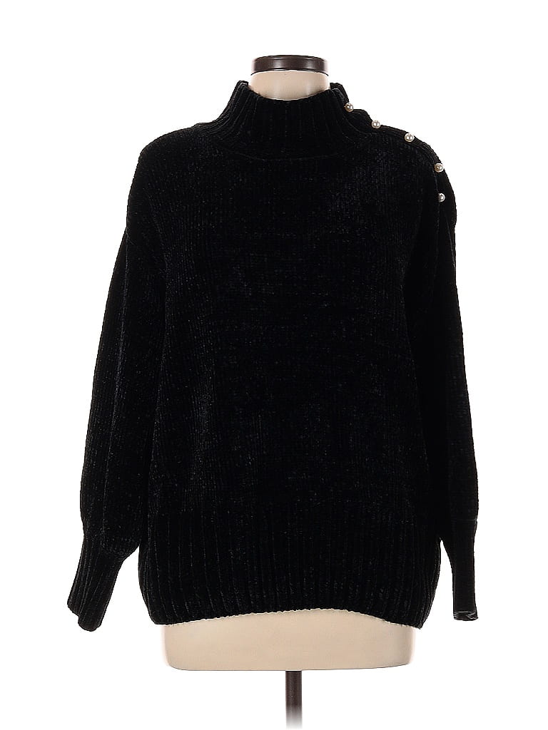 Pre-owned Cynthia Rowley Tjx Turtleneck Sweater In Black