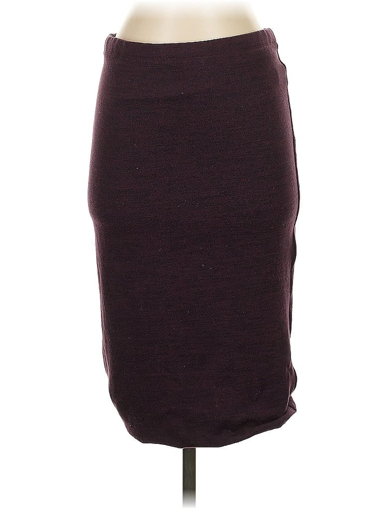 Pre-owned Express Casual Skirt In Burgundy
