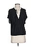 Max Studio Black Short Sleeve Blouse Size S - photo 1