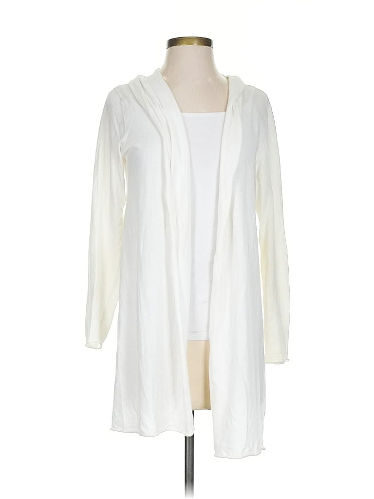Pre-owned Worth Cardigan Sweater In White