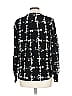 Akris Punto 100% Silk Print Black Long Sleeve Silk Top Size 10 - photo 2