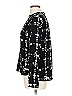 Akris Punto 100% Silk Print Black Long Sleeve Silk Top Size 10 - photo 4
