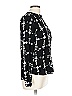 Akris Punto 100% Silk Print Black Long Sleeve Silk Top Size 10 - photo 3