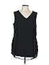 Assorted Brands 100% Polyester Black Sleeveless Blouse Size L - photo 1