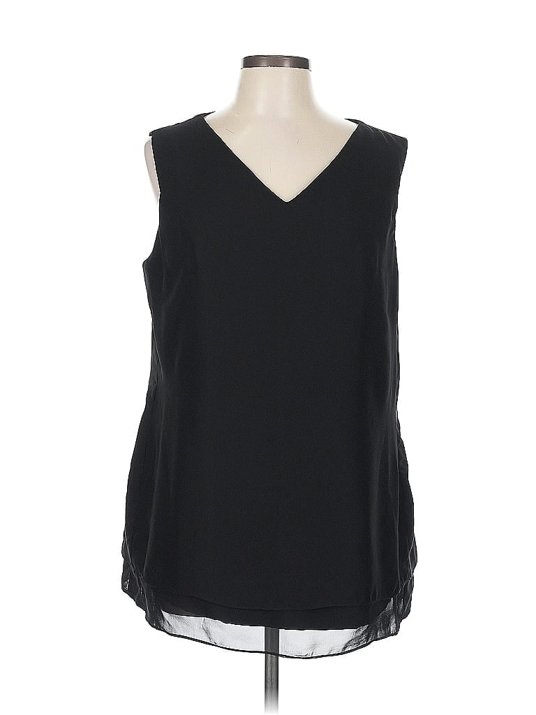 Pre-owned Assorted Brands Sleeveless Blouse In Black
