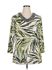 Jm Collection 3/4 Sleeve Blouse