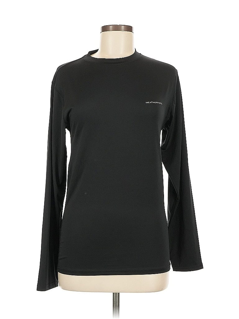 Pre-owned Weatherproof Long Sleeve T-shirt In Black