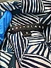 Abbey Glass Print Blue Long Sleeve Blouse Size S - photo 6