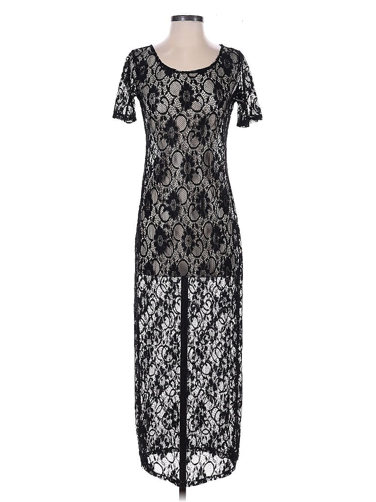 Pre-owned Unbranded Swimsuit Cover Up In Black