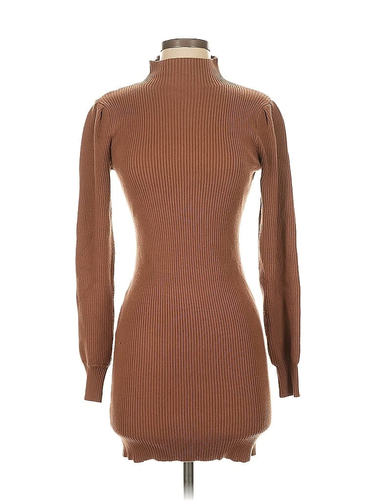 Pre-owned Unbranded Casual Dress In Brown