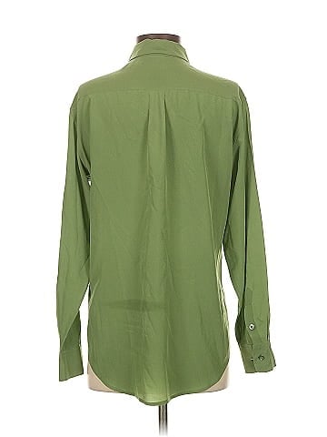 Equipment Long Sleeve Silk Top (view 2)