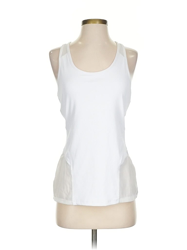 Pre-owned Kyodan Tank Top White Halter Neckline Tops
