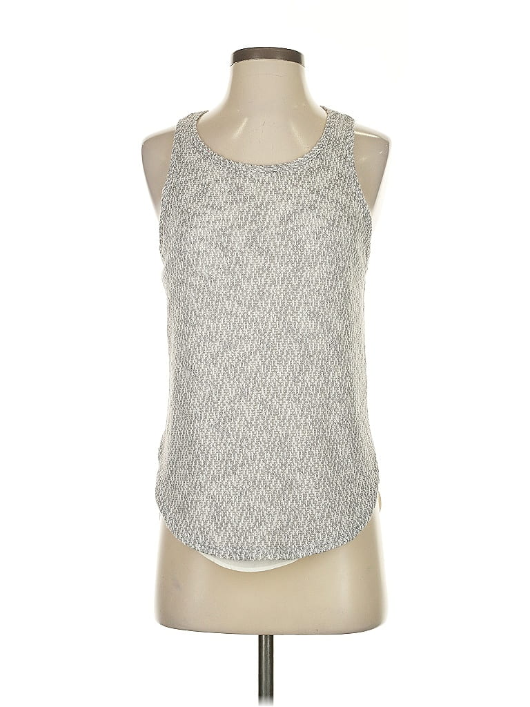 Pre-owned Bar Iii Sleeveless Top Gray Halter Neckline Tops