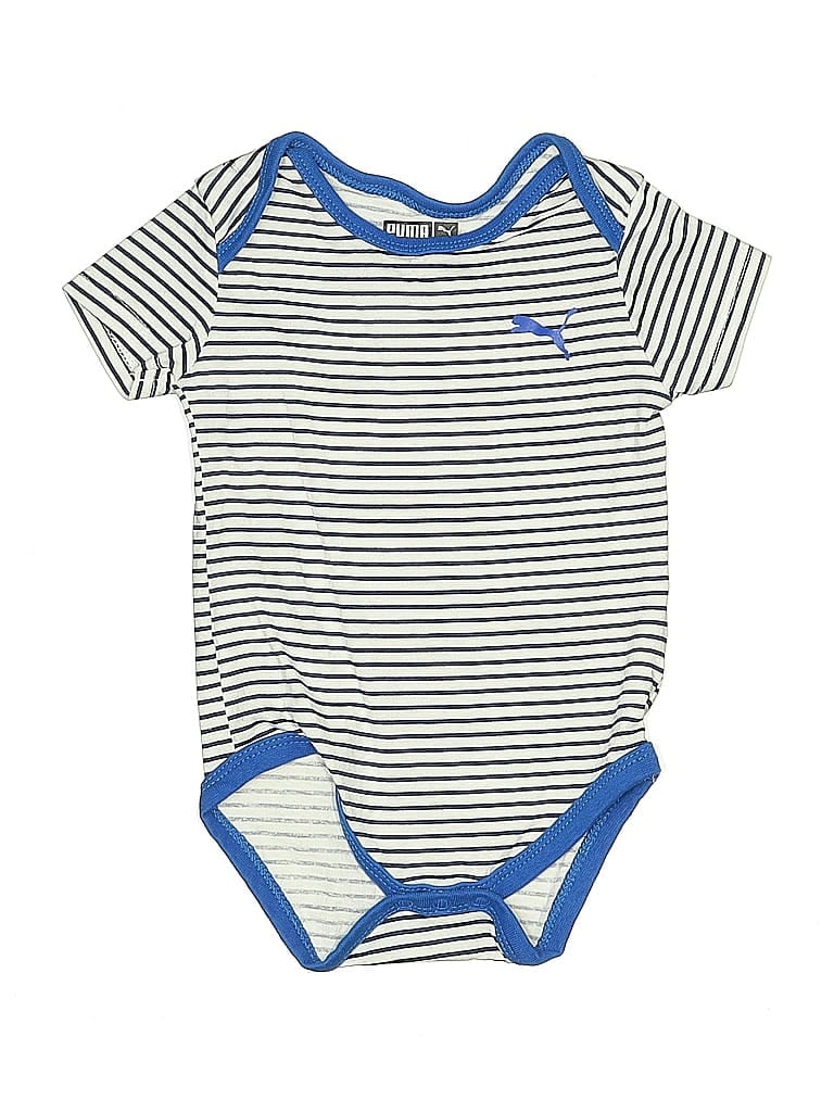 Click to view more detailed imagery on our partner's website Pre-owned Puma Babies' Short Sleeve Onesie In Blue