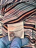 Akris Punto 100% Baumwolle Stripes Blue Long Sleeve Blouse Size 6 - photo 9