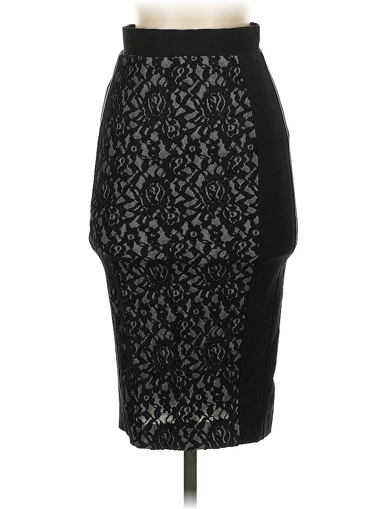 Pre-owned French Connection Formal Skirt In Black