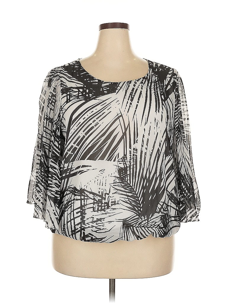 Pre-owned Db Established 1962 3/4 Sleeve Blouse In Black