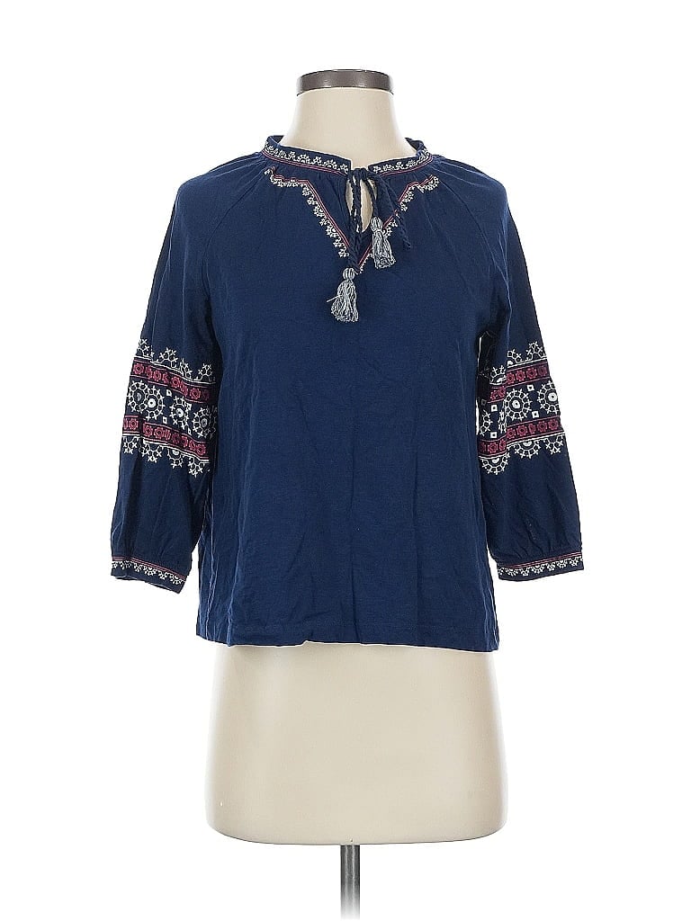 ASSORTED BRANDS Pre-owned 3/4 Sleeve Blouse In Blue