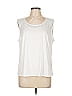 Unbranded White Sleeveless Blouse Size L - photo 1