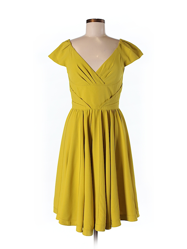 Zac Posen Solid Light Green Casual Dress Size 6 - 93% off | ThredUp