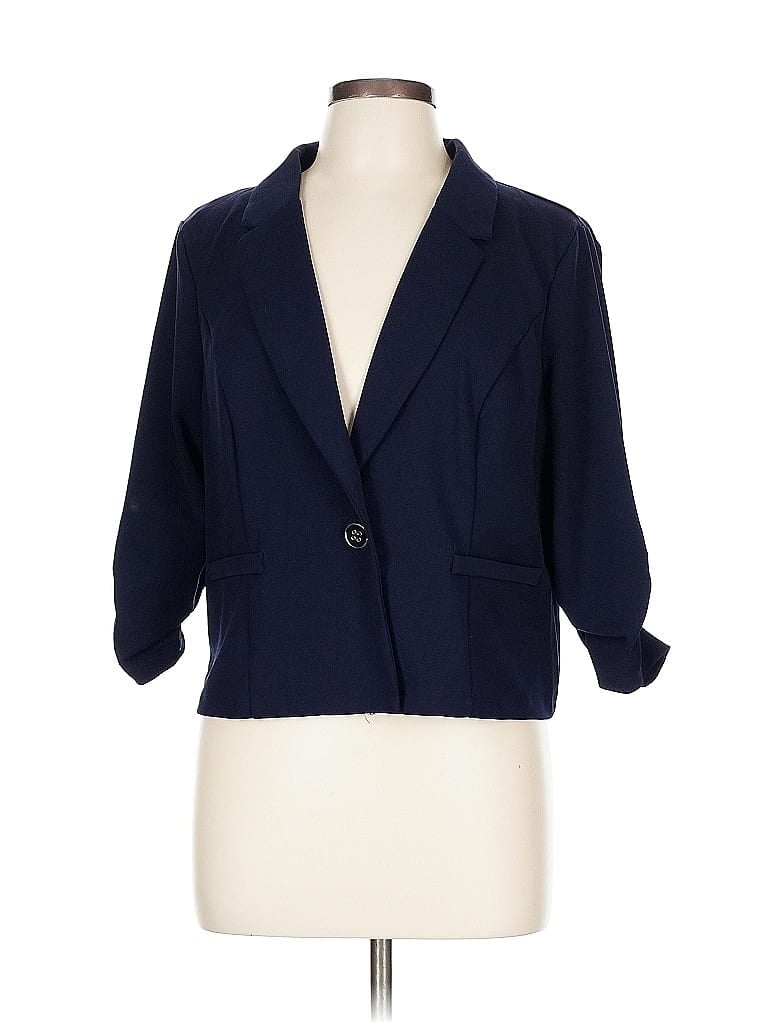 Click to view more detailed imagery on our partner's website Pre-owned Nina Leonard Blazer Jacket In Blue