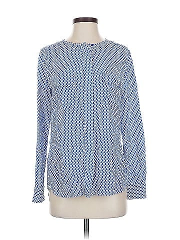Equipment Long Sleeve Silk Top (view 1)
