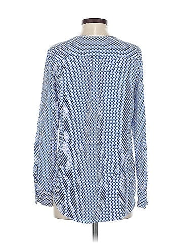Equipment Long Sleeve Silk Top (view 2)