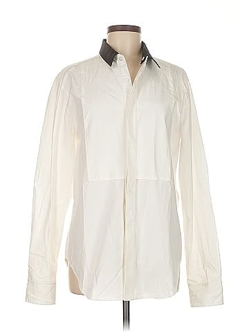 Equipment Long Sleeve Silk Top (view 1)