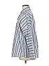 Akris Punto 100% Baumwolle Stripes Blue Long Sleeve Blouse Size 6 - photo 4