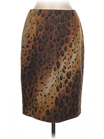 Linda Allard Ellen Tracy Faux Leather Skirt (view 1)