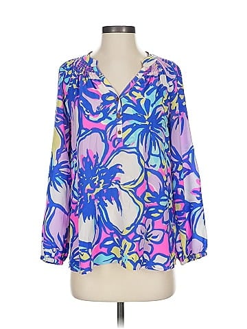 Lilly Pulitzer 3/4 Sleeve Silk Top (view 1)