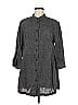 Flax 100% Linen Gray Casual Dress Size 6 (S) - photo 1
