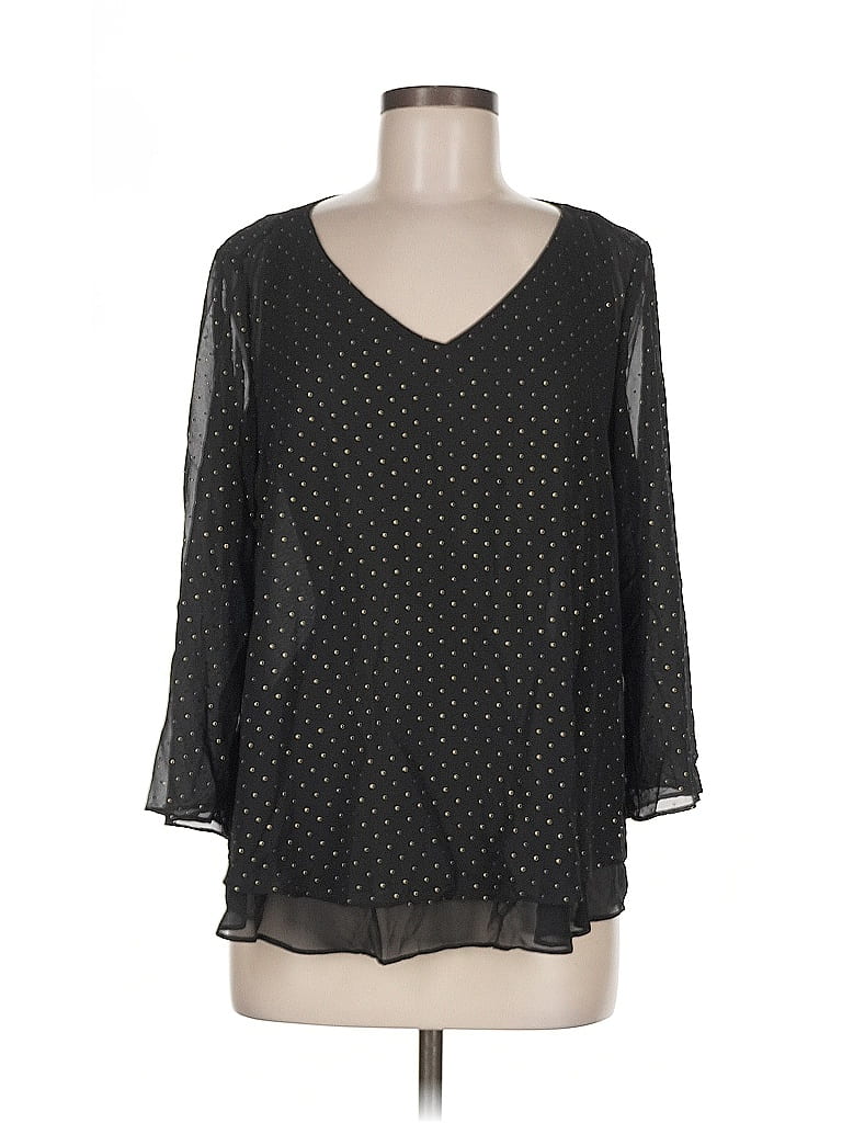 Jennifer Lopez 3/4 Sleeve Blouse In Black