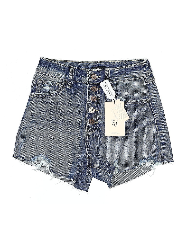 Pre-owned Sincerely Jules Denim Shorts In Blue
