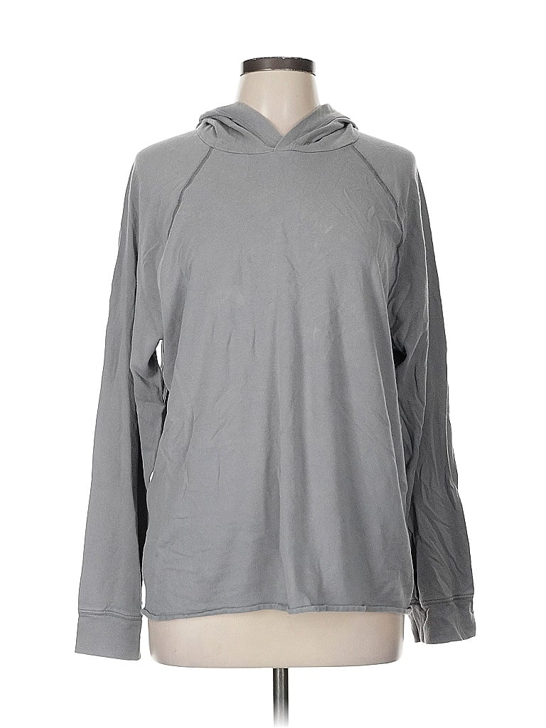 Pre-owned James Perse Pullover Hoodie In Gray
