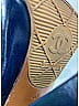 Chanel 100% Leather Blue Heels Size EU 40 - photo 7