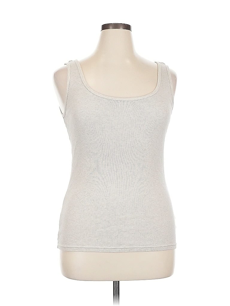Pre-owned Old Navy Tank Top Silver Strapless Neckline Tops