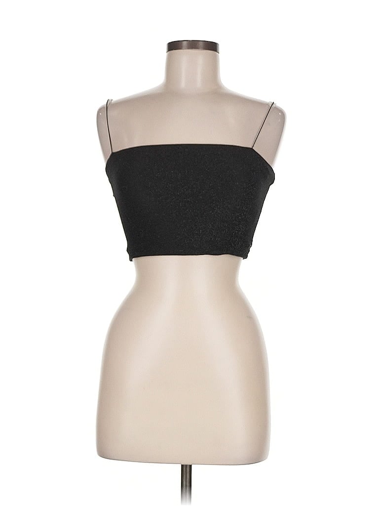 Pre-owned Meshki Sleeveless Top Black Strapless Neckline Tops