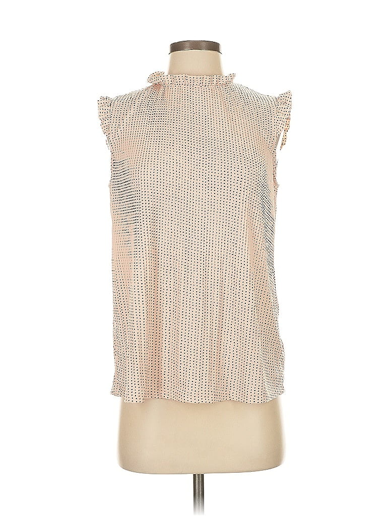 Pre-owned Adrianna Papell Sleeveless Blouse In Brown