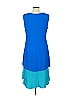 Akris Punto Color Block Blue Casual Dress Size 10 - photo 3