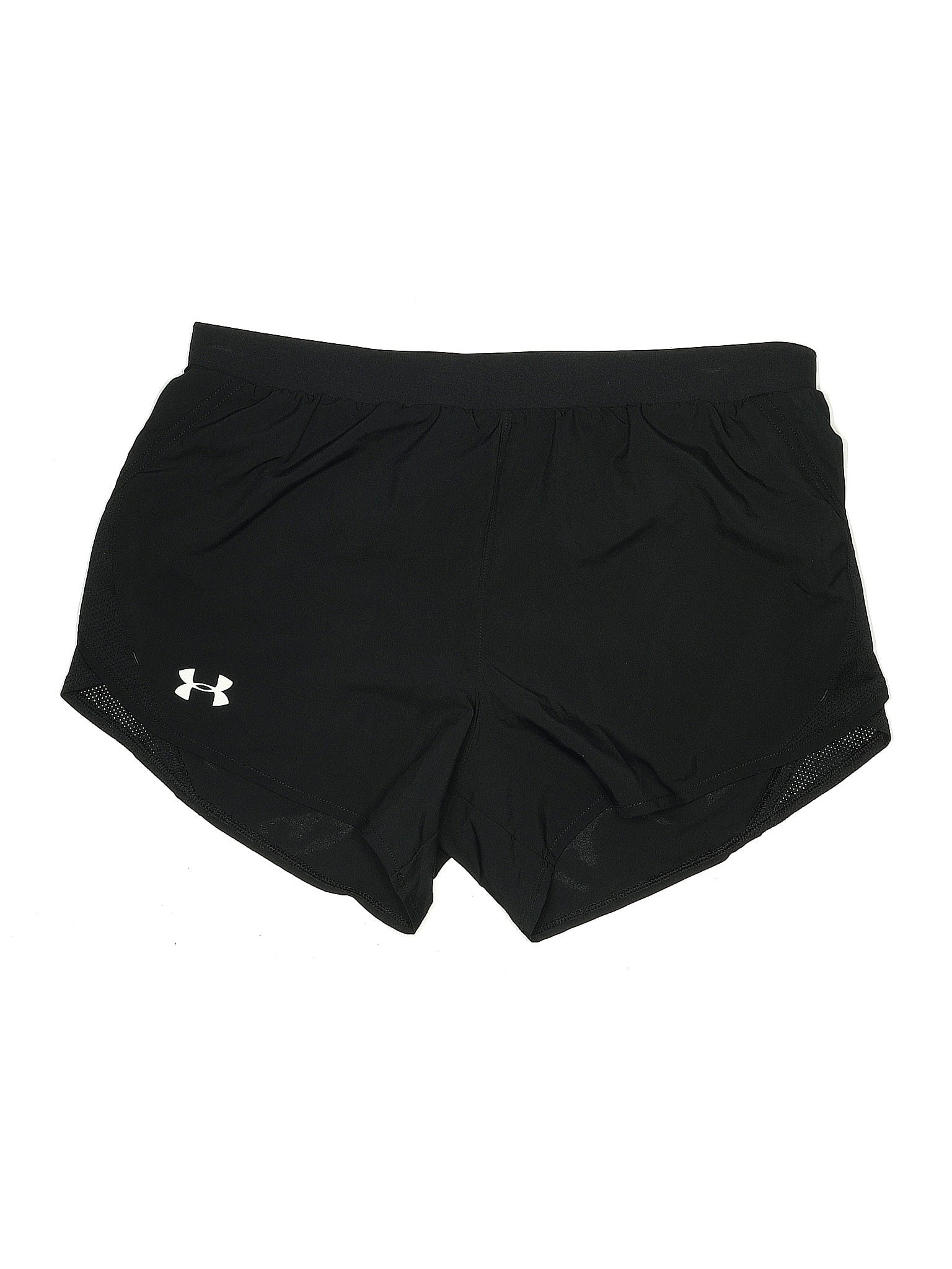 Under Armour 100% Polyester Black Athletic Shorts Size M