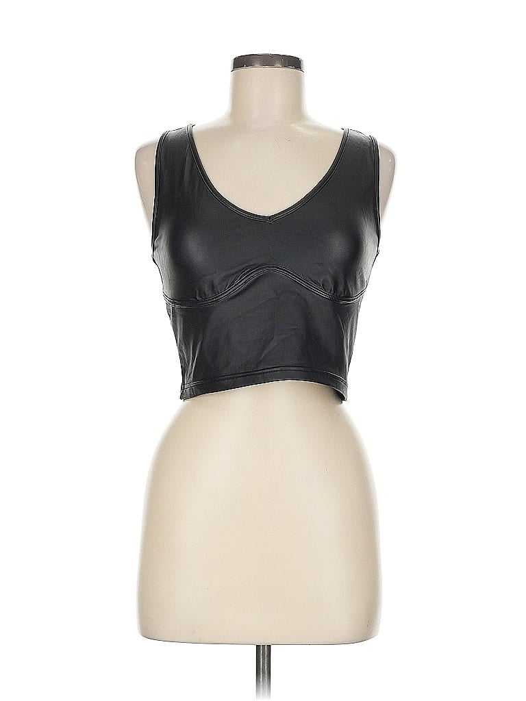 Pre-owned Shein Tank Top Black Strapless Neckline Tops
