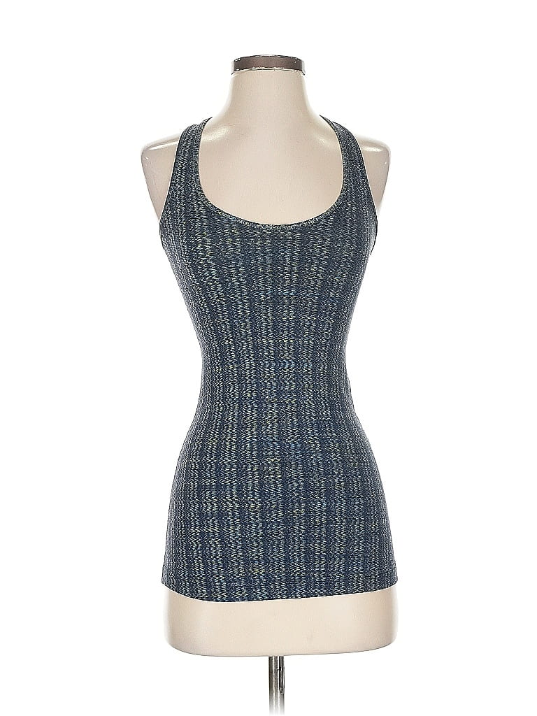 Pre-owned Lululemon Athletica Tank Top Blue Halter Neckline Tops